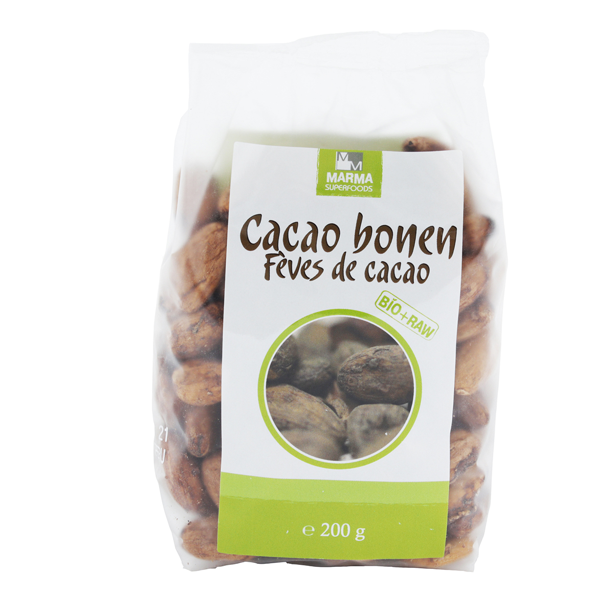 Marma Fèves de cacao bio & raw 200g